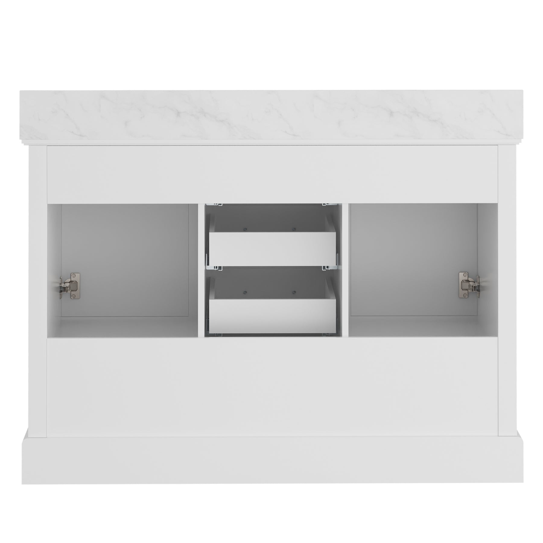 Luxurious  60'' Fully Assembled  Bathroom Vanity with Dual Undermount Sink Combo