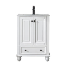 Retro 24" Freestanding Bathroom Vanity Combo with Single Undermount Sink, French Style