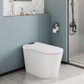 Smart Bidet Toilets Tankless, Self-cleaning, Aroma Diffuser, Nightlight, Auto Flush Heated Seat, Remote Control（007）