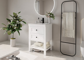 24" Freestanding Bathroom Vanity Combo with Single Undermount Sink