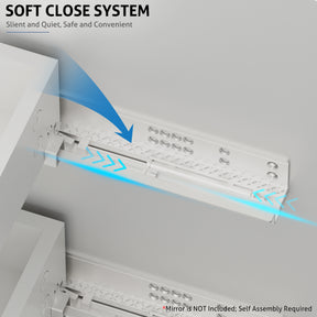 Linear 48" Wall Mounted Bathroom Vanity Combo with Double Undermount Sinks