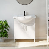 Belly 30" Freestanding Bathroom Vanities with Belly Bowl Ceramic Sink Combo